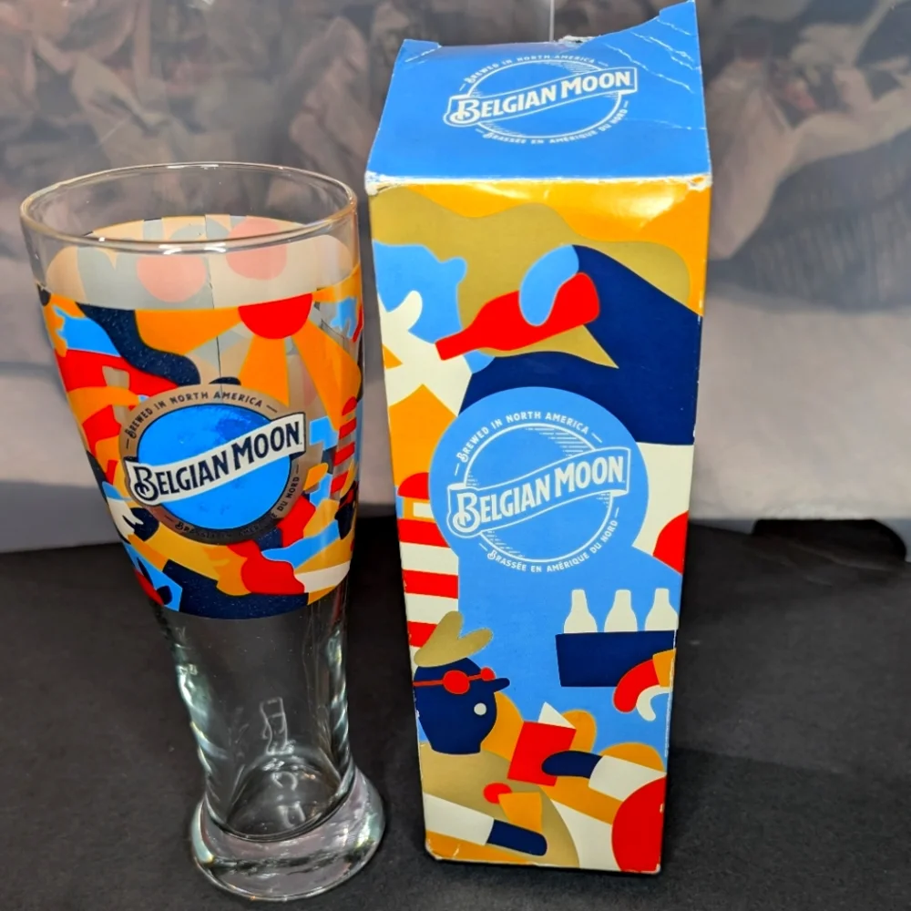 Belgian‎ Moon vintage limited edition 24oz pilsner glass with original box